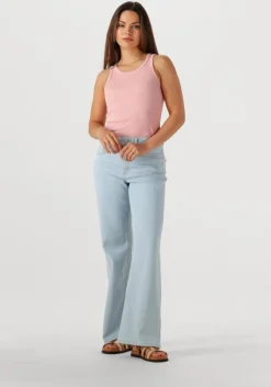 lichtblauwe another label wide jeans moore denim
