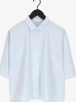 lichtblauwe by-bar blouses norel champbray blouse