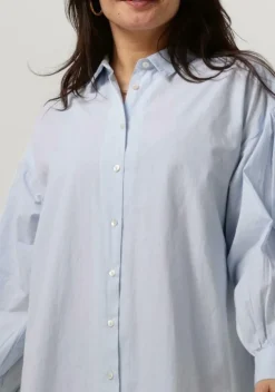 lichtblauwe by-bar mini jurk sarah chambray dress