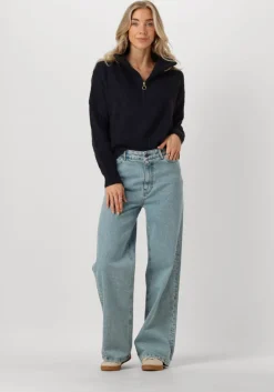 lichtblauwe by-bar wide jeans lina non stretch pant
