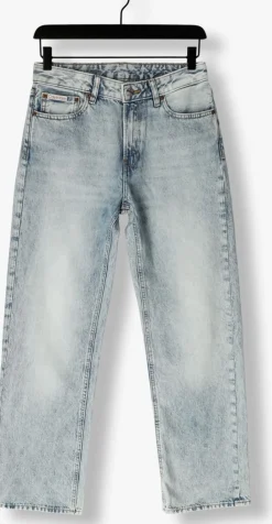 lichtblauwe calvin klein straight leg jeans signature 90s straight lafayette