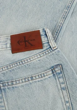 lichtblauwe calvin klein straight leg jeans signature 90s straight lafayette