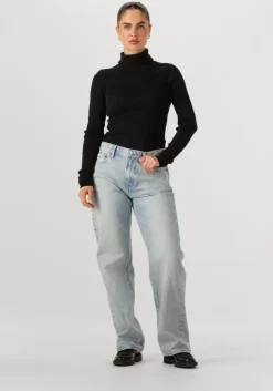 lichtblauwe calvin klein straight leg jeans signature 90s straight lafayette