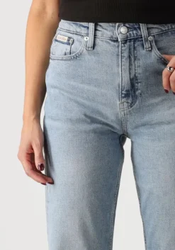 CALVIN KLEIN e straight leg jeans high rise straight><noscript><img width=