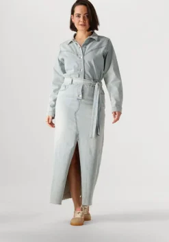 lichtblauwe circle of trust maxi jurk bella dnm dress