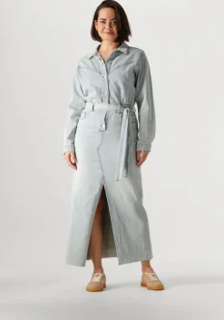 lichtblauwe circle of trust maxi jurk bella dnm dress