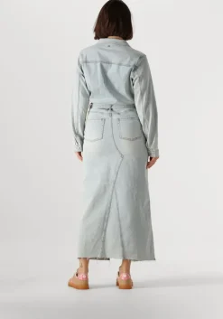 lichtblauwe circle of trust maxi jurk bella dnm dress