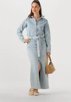 lichtblauwe circle of trust maxi jurk bella dnm dress