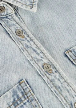 lichtblauwe circle of trust blouses mae denim blouse