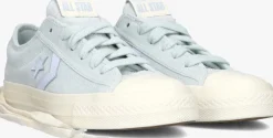 lichtblauwe converse lage sneakers star player 76 ox you dew you