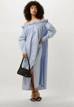 lichtblauwe copenhagen muse midi jurk cmshirley-dress