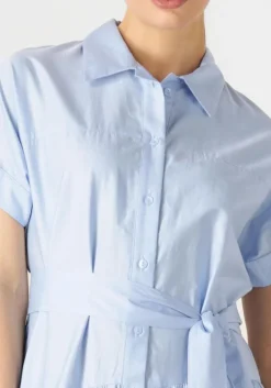 lichtblauwe devotion maxi jurk ear