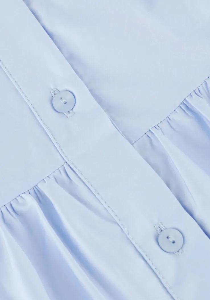 lichtblauwe devotion maxi jurk ear