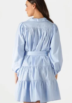 lichtblauwe devotion mini jurk precious