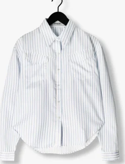 lichtblauwe est'seven blouses franky blouse