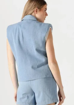 lichtblauwe est'seven gilet alexander blazer