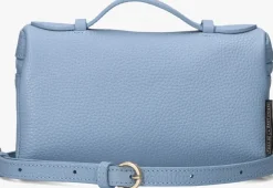 lichtblauwe fred de la bretoniere handtas lori handbag leather