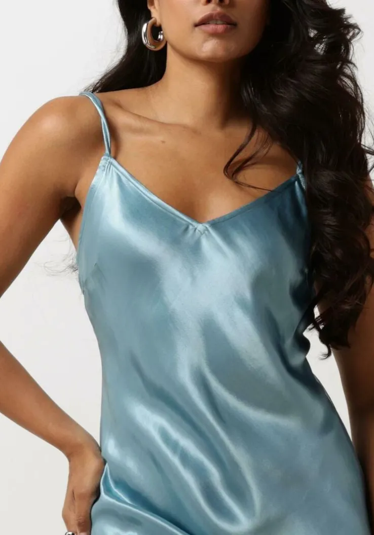 lichtblauwe greek archaic kori midi jurk 130512