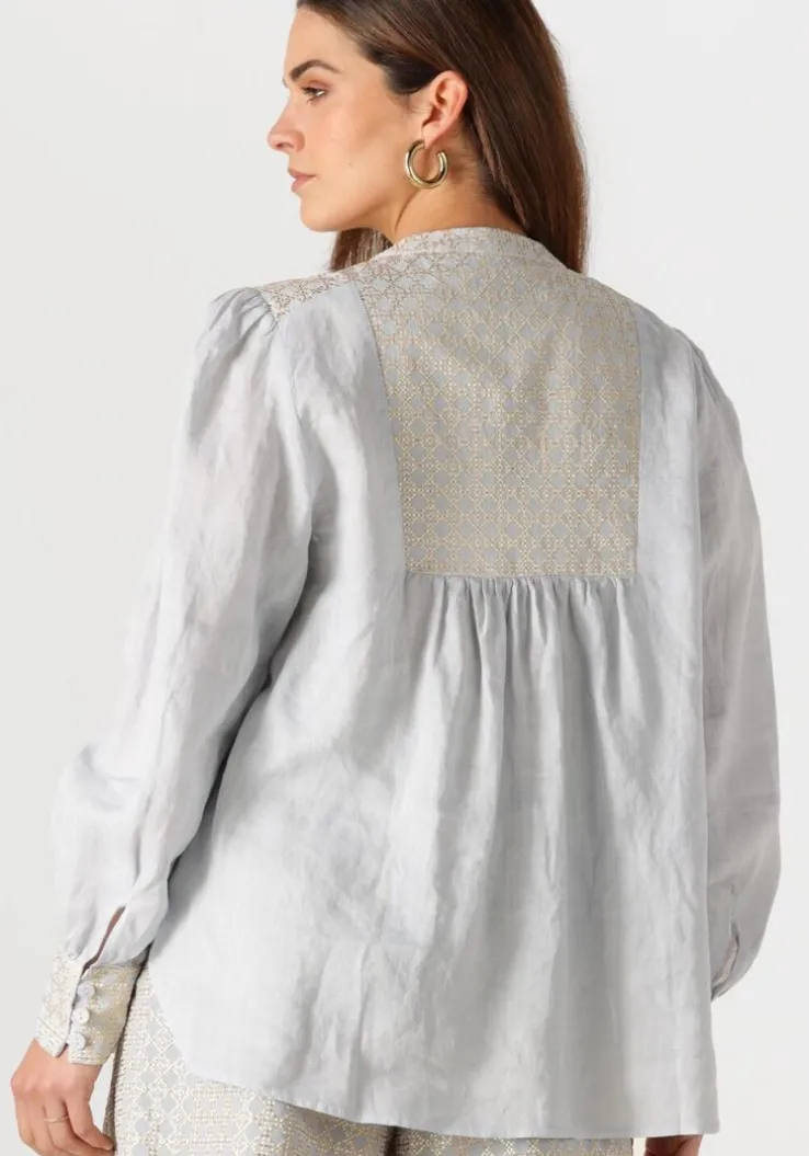 lichtblauwe greek archaic kori blouses 440645