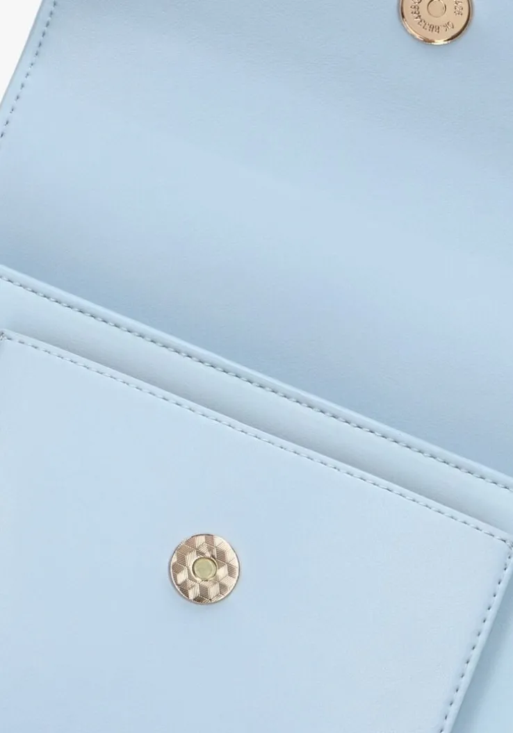 lichtblauwe hvisk schoudertas cayman pocket