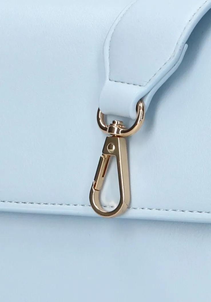 lichtblauwe hvisk schoudertas cayman pocket