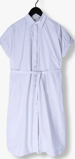 lichtblauwe knit-ted midi jurk lisette