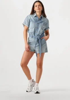 lichtblauwe lee playsuits chore shortall