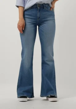 lichtblauwe lee straight leg jeans breese flare