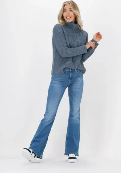 lichtblauwe lee straight leg jeans breese flare