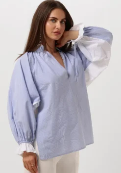 lichtblauwe mes demoiselles blouses wally