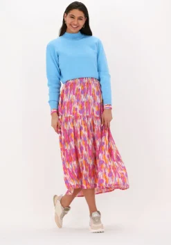 lichtblauwe minus trui jose knit turtleneck