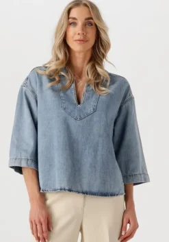 lichtblauwe mos mosh blouses merla