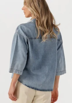 lichtblauwe mos mosh blouses merla