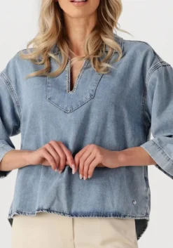 lichtblauwe mos mosh blouses merla