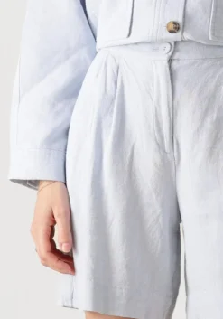 lichtblauwe msch copenhagen korte broek mschpennie ginia hw shorts