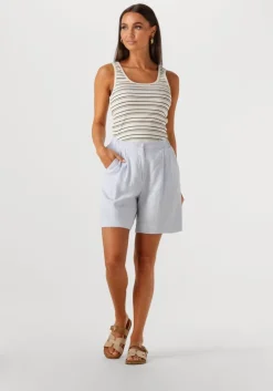 lichtblauwe msch copenhagen korte broek mschpennie ginia hw shorts