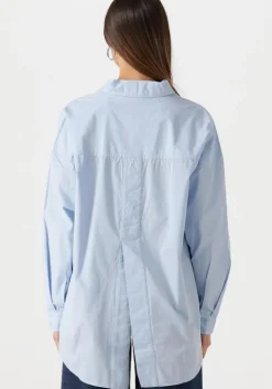 lichtblauwe my essential wardrobe blouses sunnamw boxy shirt