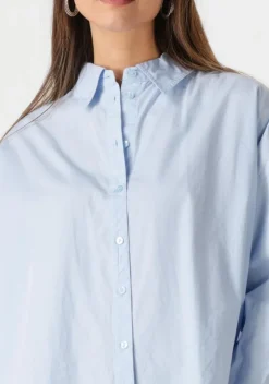 lichtblauwe my essential wardrobe blouses sunnamw boxy shirt