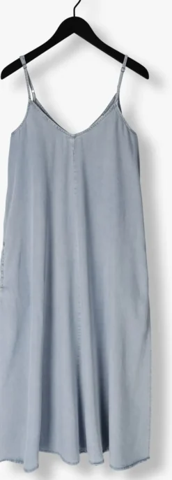 lichtblauwe my essential wardrobe midi jurk nellymw strap dress