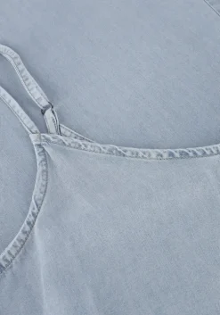 lichtblauwe my essential wardrobe midi jurk nellymw strap dress