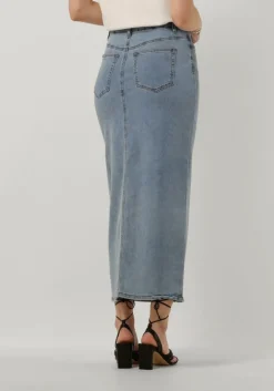 lichtblauwe my essential wardrobe midirok laramw 115 skirt