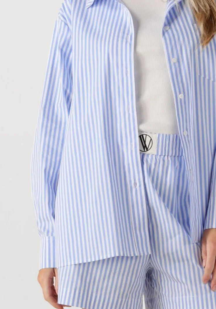 lichtblauwe notre-v blouses nv-frederique