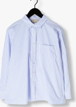 lichtblauwe notre-v blouses nv-frederique