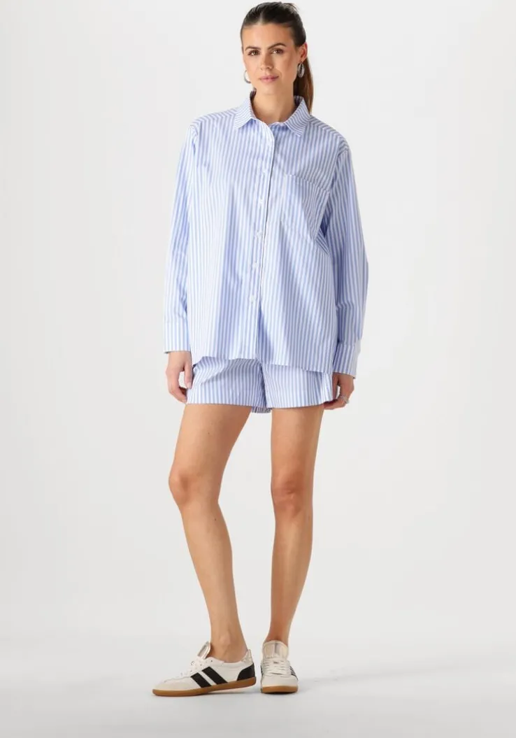 lichtblauwe notre-v blouses nv-frederique