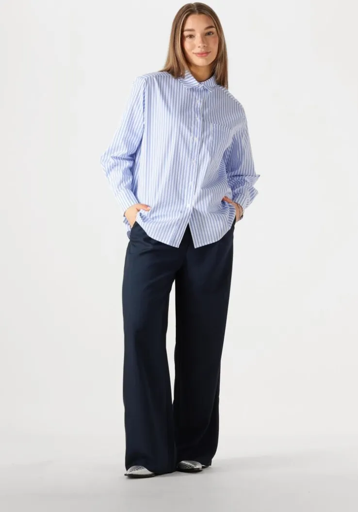 lichtblauwe notre-v blouses nv-frederique