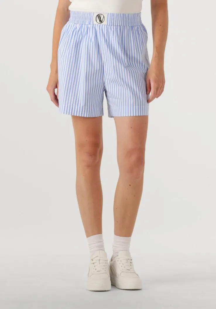 lichtblauwe notre-v korte broek nv-freja