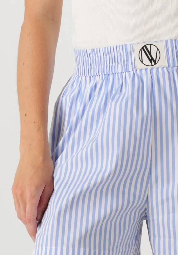 lichtblauwe notre-v korte broek nv-freja