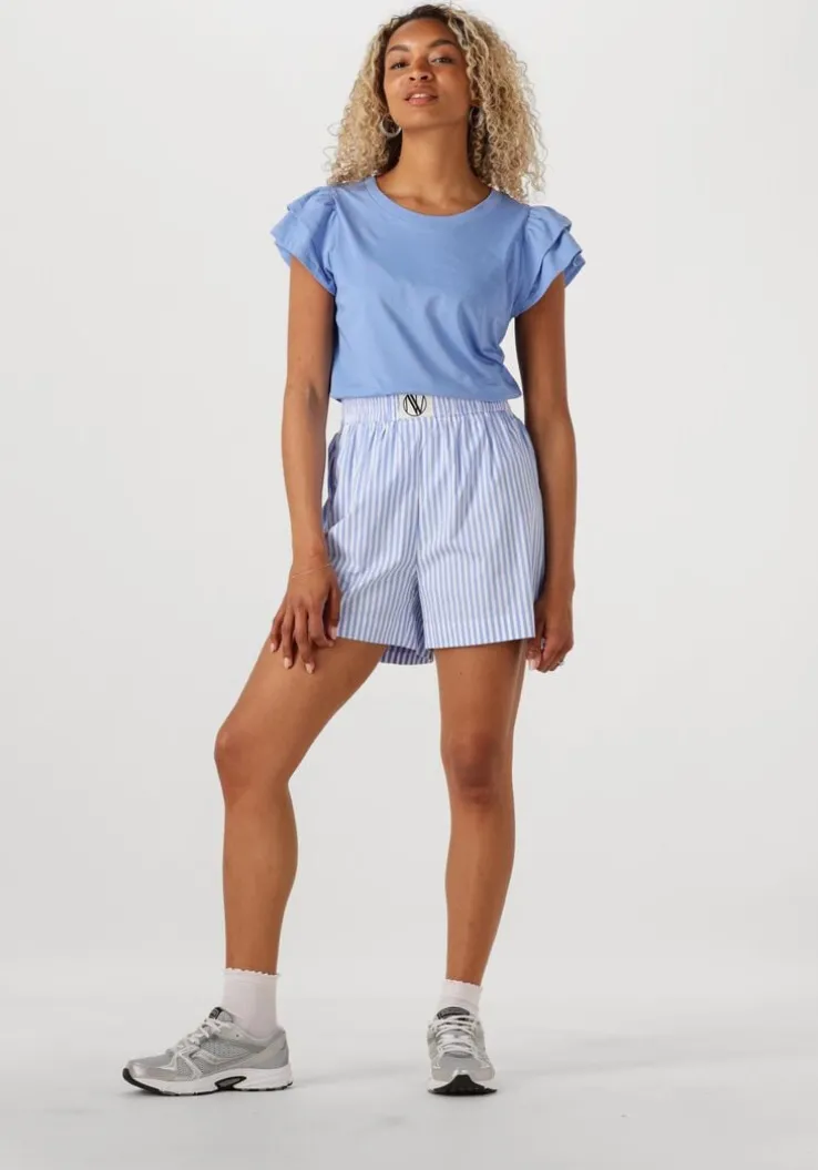 lichtblauwe notre-v korte broek nv-freja