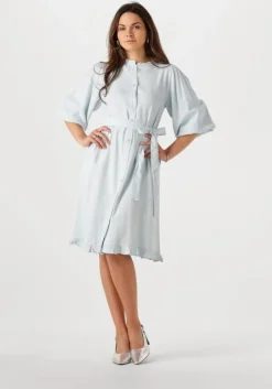 lichtblauwe notre-v mini jurk nv-fabienne