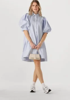lichtblauwe notre-v mini jurk nv-finley